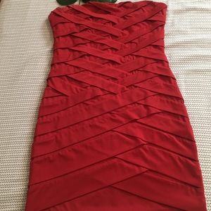 Sexy Red Strapless Dress
